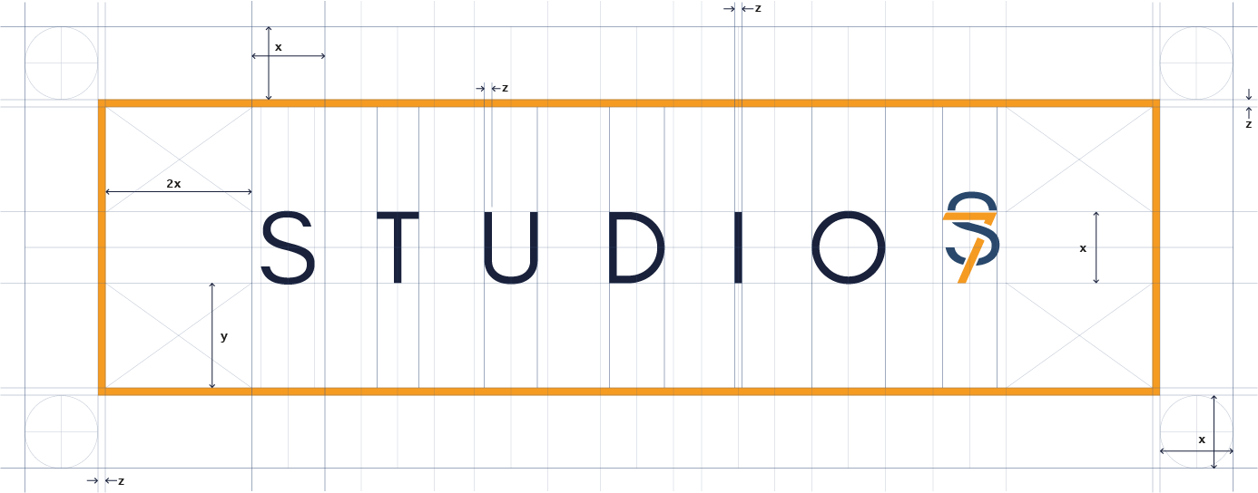 studio7 logotype grid Colored