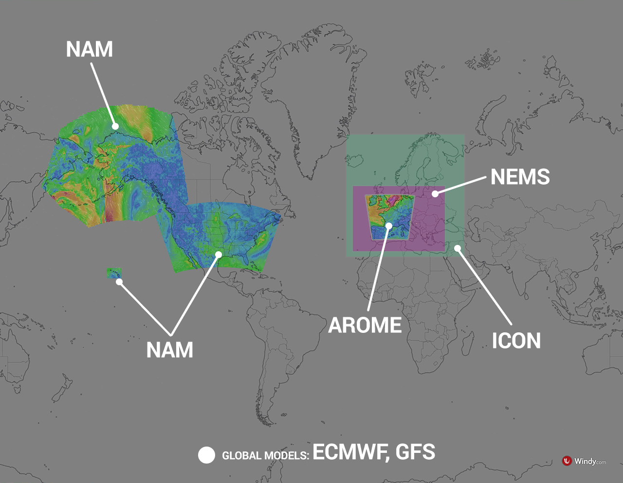 Windy.com Weather Model Map