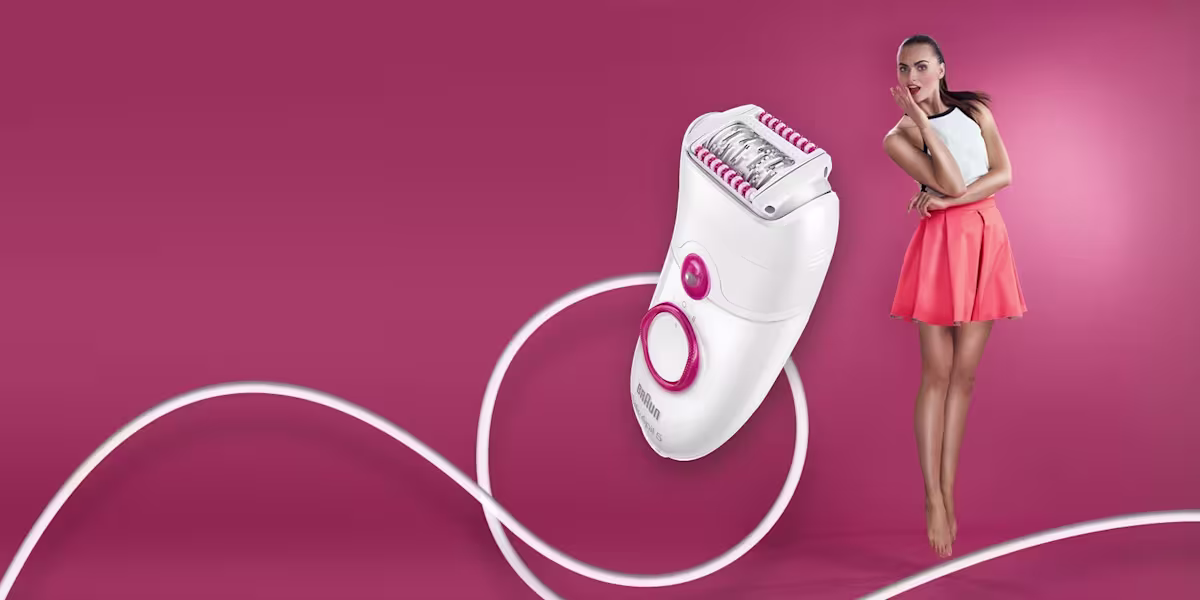  Braun Silk-épil 5 電動脫毛器。