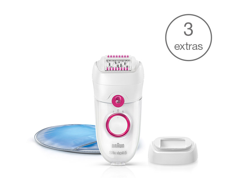 Braun Silk-épil 5 脫毛器，用於脫除短毛髮