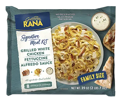 GRILLED WHITE CHICKEN FETTUCCINE WITH ALFREDO SAUCE