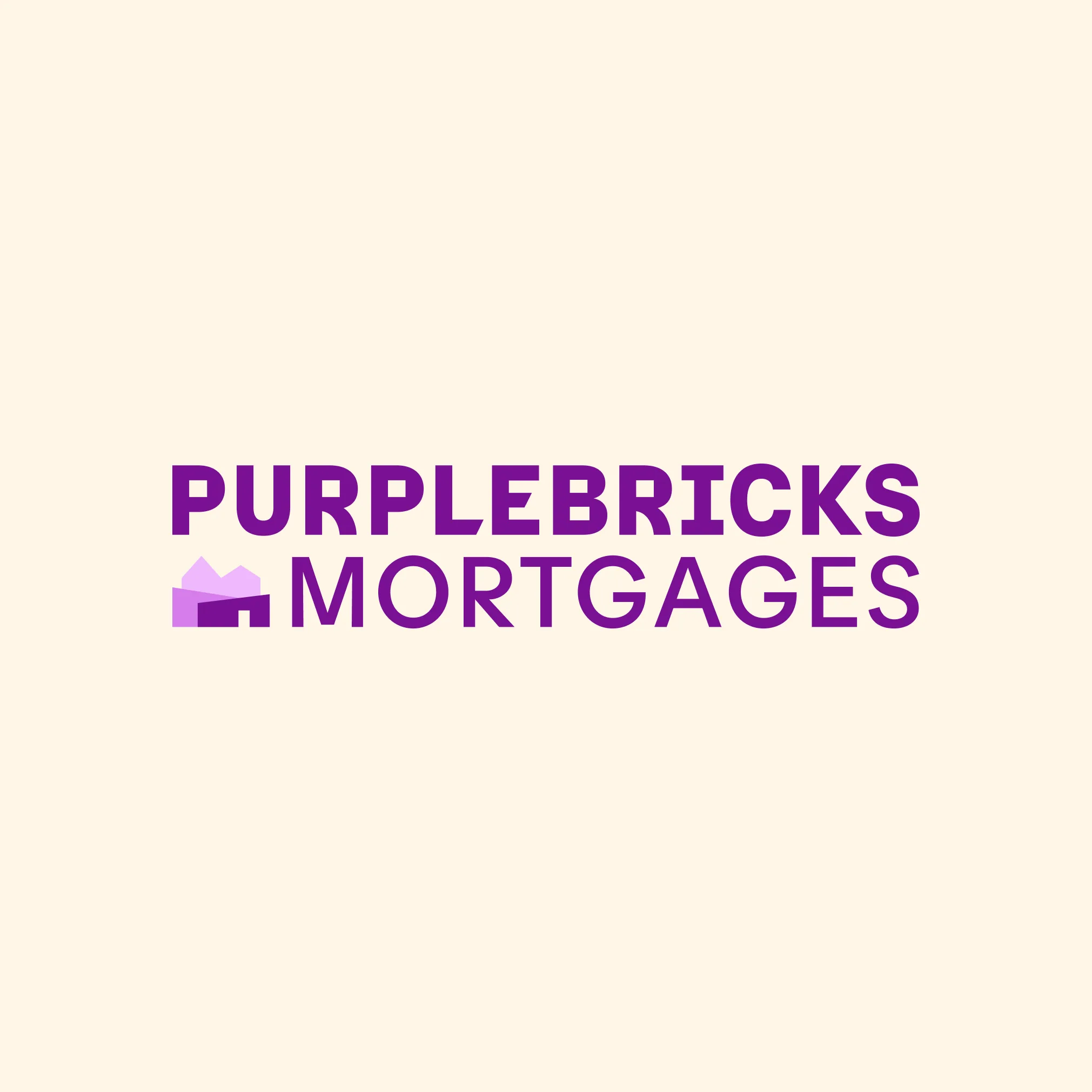 Purplebricks Mortgages logo on neutral light background