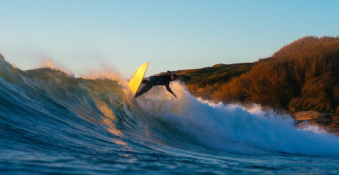 chris hartkopp surfing in ericeira portugal cutback