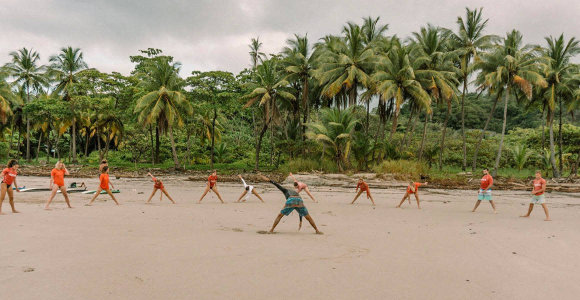 warm up on the beach costa rica lapoint