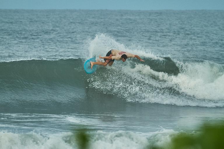 surfer on wave Nicaragua