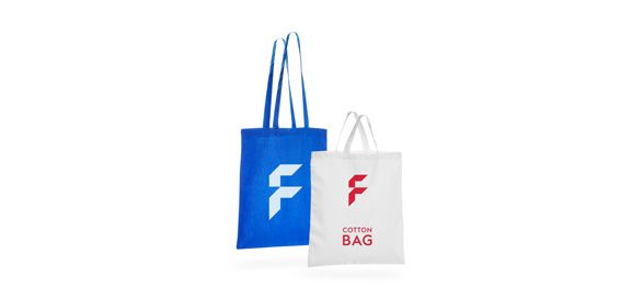 Shopper in cotone personalizzate da FLYERALARM