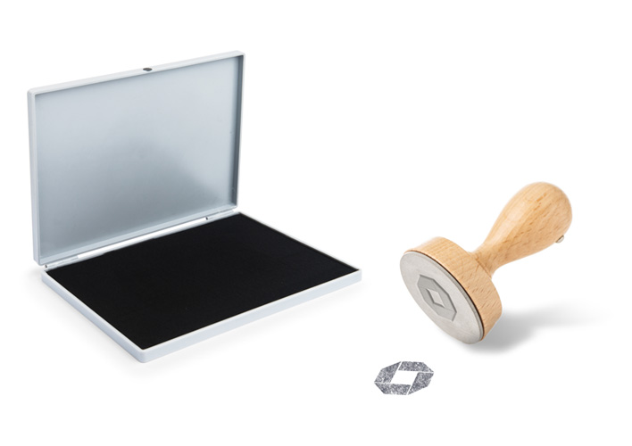 Persönlicher Adressstempel 40mm - Holzstempel Mit Individuellem Motiv