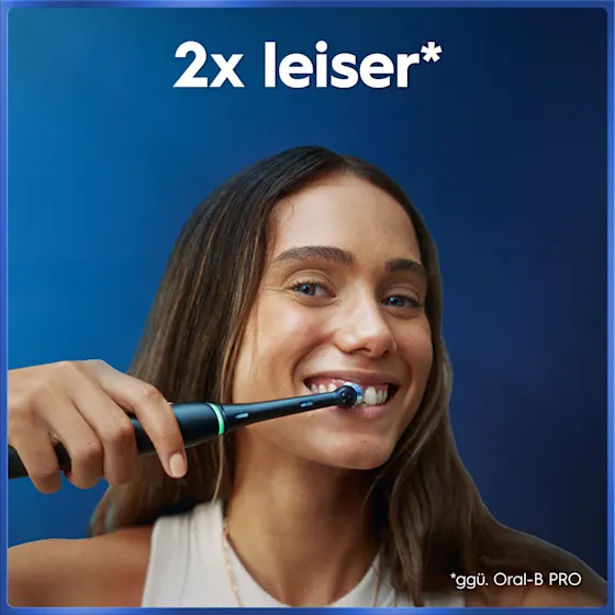 Oral-B iO5 Zahnbürste e mit Verpackung, die 5 Putzmodi fÃ¼r eine personalisierte Reinigung hervorhebt.