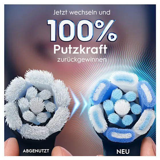 Oral-B iO Aufsteckbürsten, 6er-Packung, mit dem Hinweis "Ultimative Reinigung" auf der Verpackung.