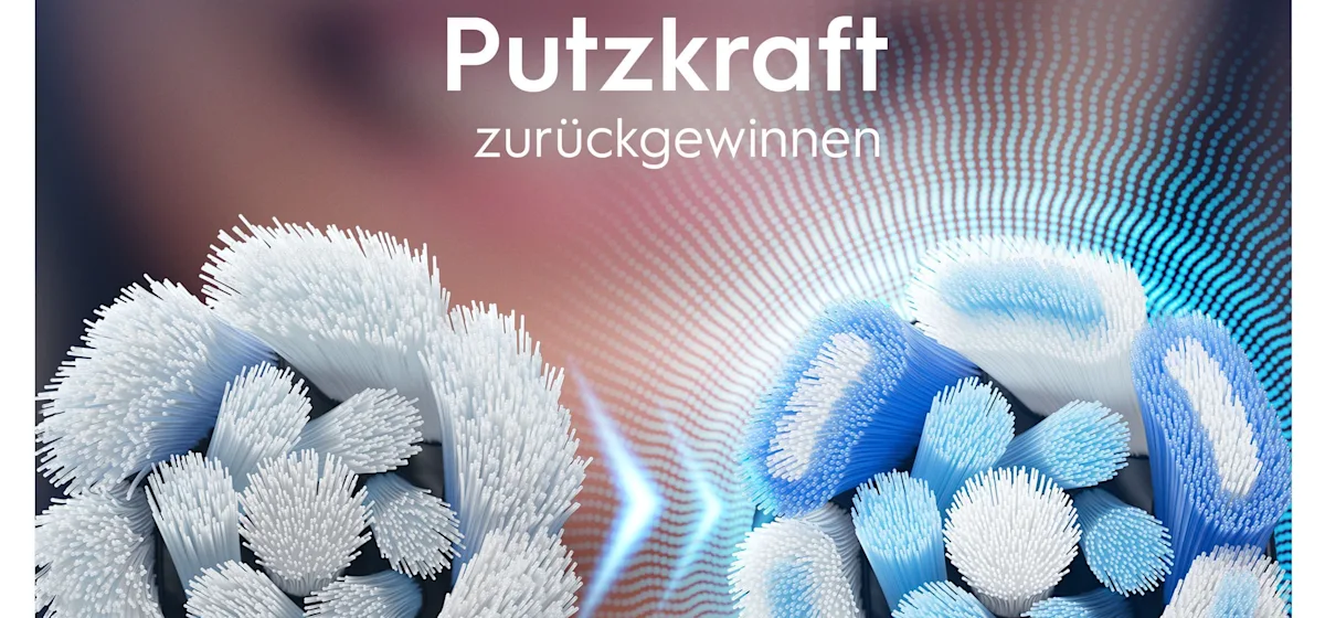 Oral-B iO Aufsteckbürsten, 6er-Packung, mit dem Hinweis "Ultimative Reinigung" auf der Verpackung.