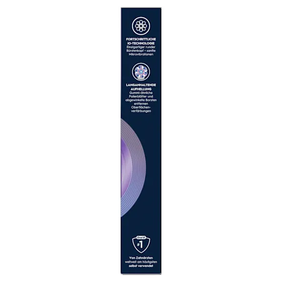 Oral-B iO Aufsteckbürsten, 2er-Packung, für strahlendes Weiss, wie auf der Verpackung abgebildet.
