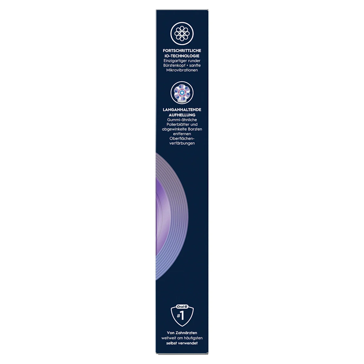 Oral-B iO Aufsteckbürsten, 2er-Packung, für strahlendes Weiss, wie auf der Verpackung abgebildet.