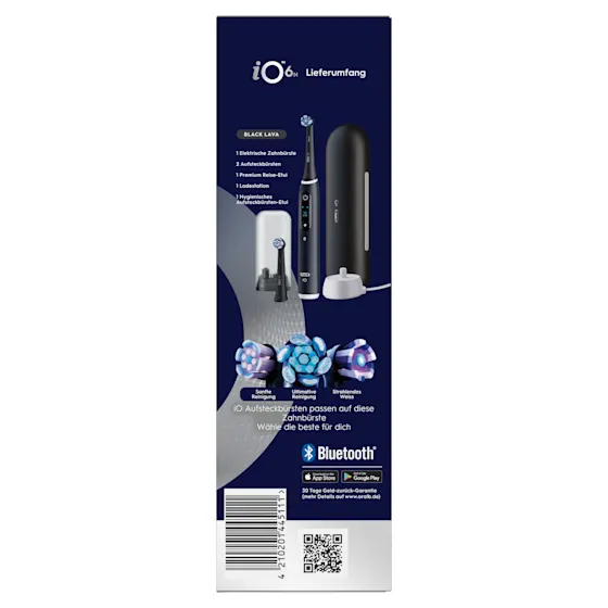 Oral-B iO Series 6 Black Lava mit Zahnseide Sticks