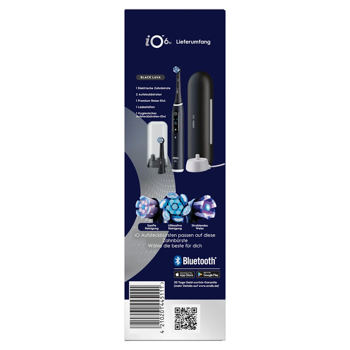 Oral-B iO Series 6 Black Lava mit Zahnseide Sticks
