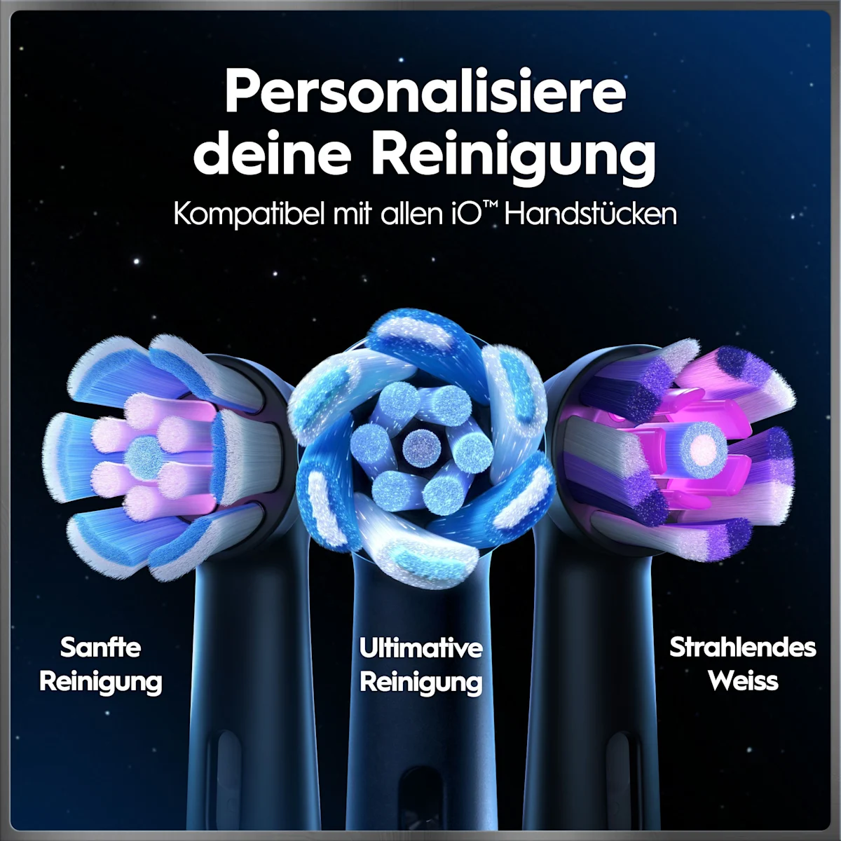 Oral-B iO 10 Ultimate Zahnbürste, mit Verpackung, Lade-Reise-Etui und dem Hinweis Oral-B's beste Zahnbürste.