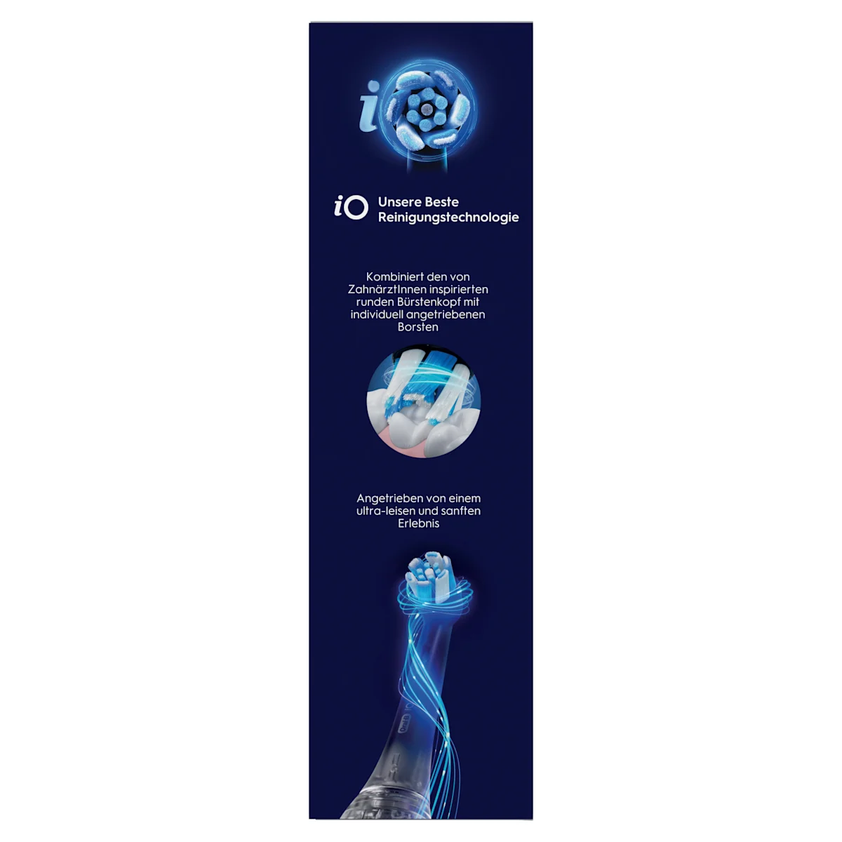 iO3 Bundle: Oral-B iO Series 3 Matt Black mit 2 Ultimative Reinigung Aufsteckbürsten