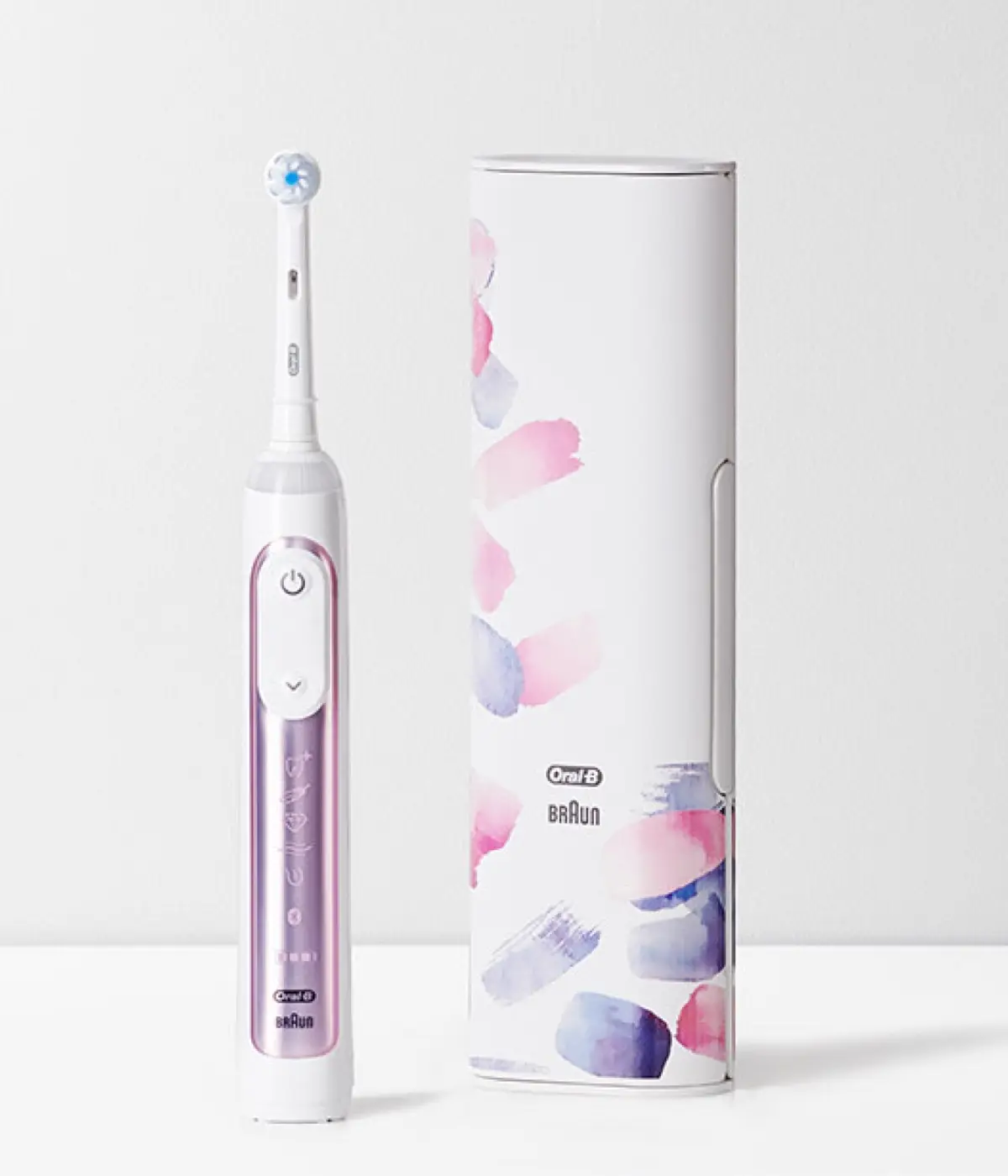 Elektrische Zahnbürste der Oral-B Genius X Luxe Edition mit Etui 