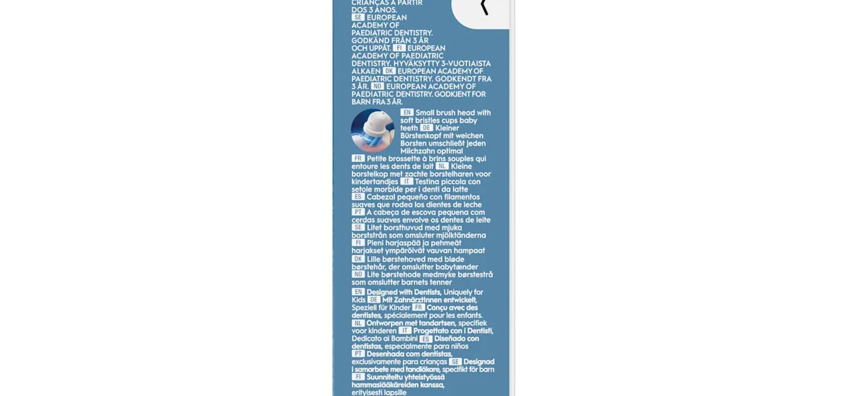 Oral-B PRO Kids elektrische Zahnbürste mit Marvel Spider-Man Design und Verpackung, für Kinder ab 3 Jahren.
