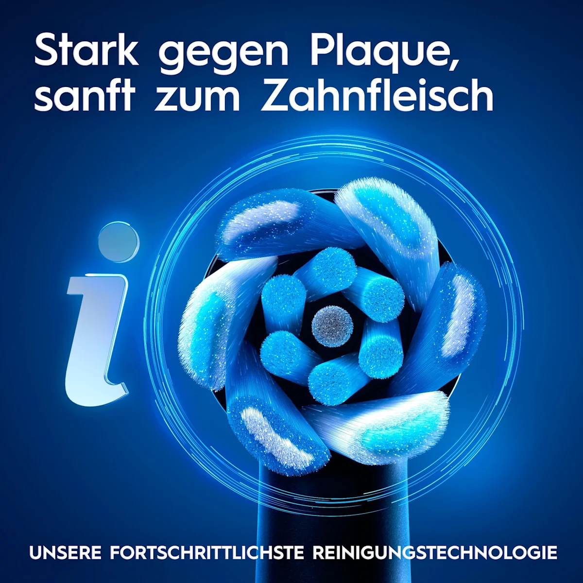 Oral-B iO 6 Zahnbürsten-Duo mit interaktivem Display für angeleitetes Putzen und dem Hinweis "Made in Germany".