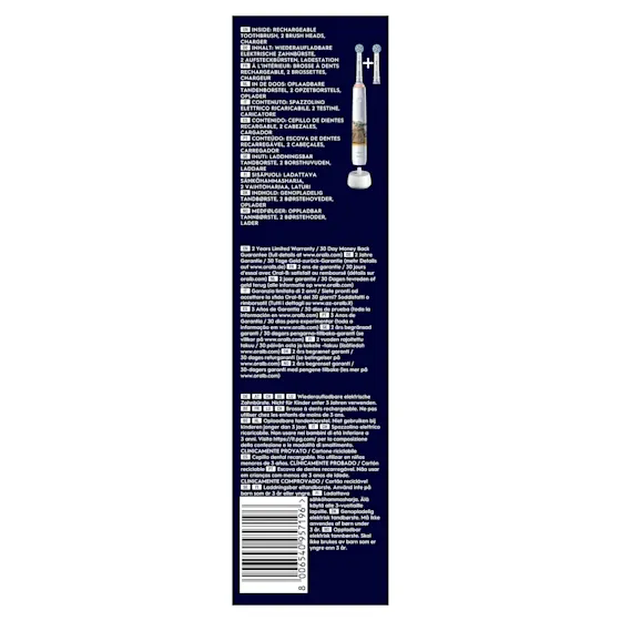 Oral-B Star Wars Mandalorian Pro Junior 6+ Zahnbürste, mit Verpackung und dem Hinweis "Von Zahnärzten weltweit am häufigsten verwendet". 