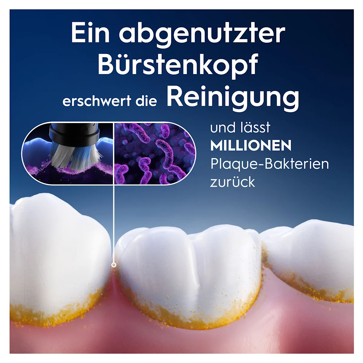 Oral-B iO Aufsteckbürsten, 2er-Packung, für strahlendes Weiss, wie auf der Verpackung abgebildet.