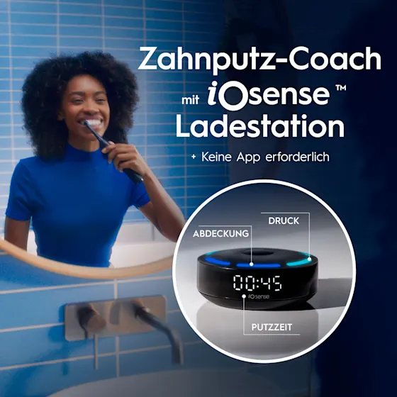 Oral-B iO Series 10 Plus Edition Elektrische Zahnbürste/Electric Toothbrush, inkl. 3 Aufsteckbürsten, 7 Putzmodi für Zahnpflege, Lade-Reise-Etui, Designed by Braun, Cosmic Black