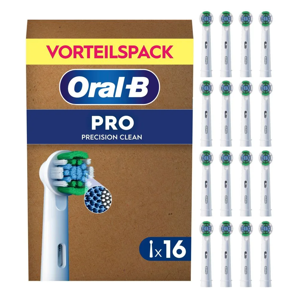 Oral-B PRO Precision Clean Aufsteckbürsten Vorteilspack (16 Stück).