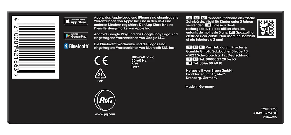 Oral-B iO Series 9 Duopack Elektrische Zahnbürste, Lade-Reiseetui, Black Onyx/Rose Quartz