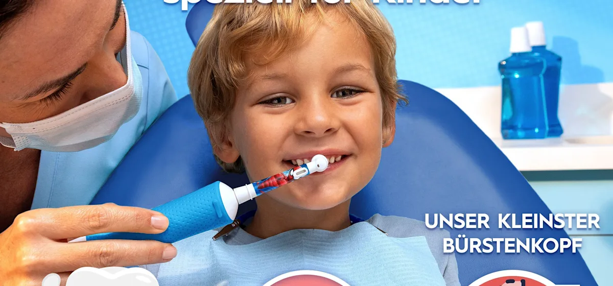Oral-B PRO Kids elektrische Zahnbürste mit Marvel Spider-Man Design und Verpackung, für Kinder ab 3 Jahren.