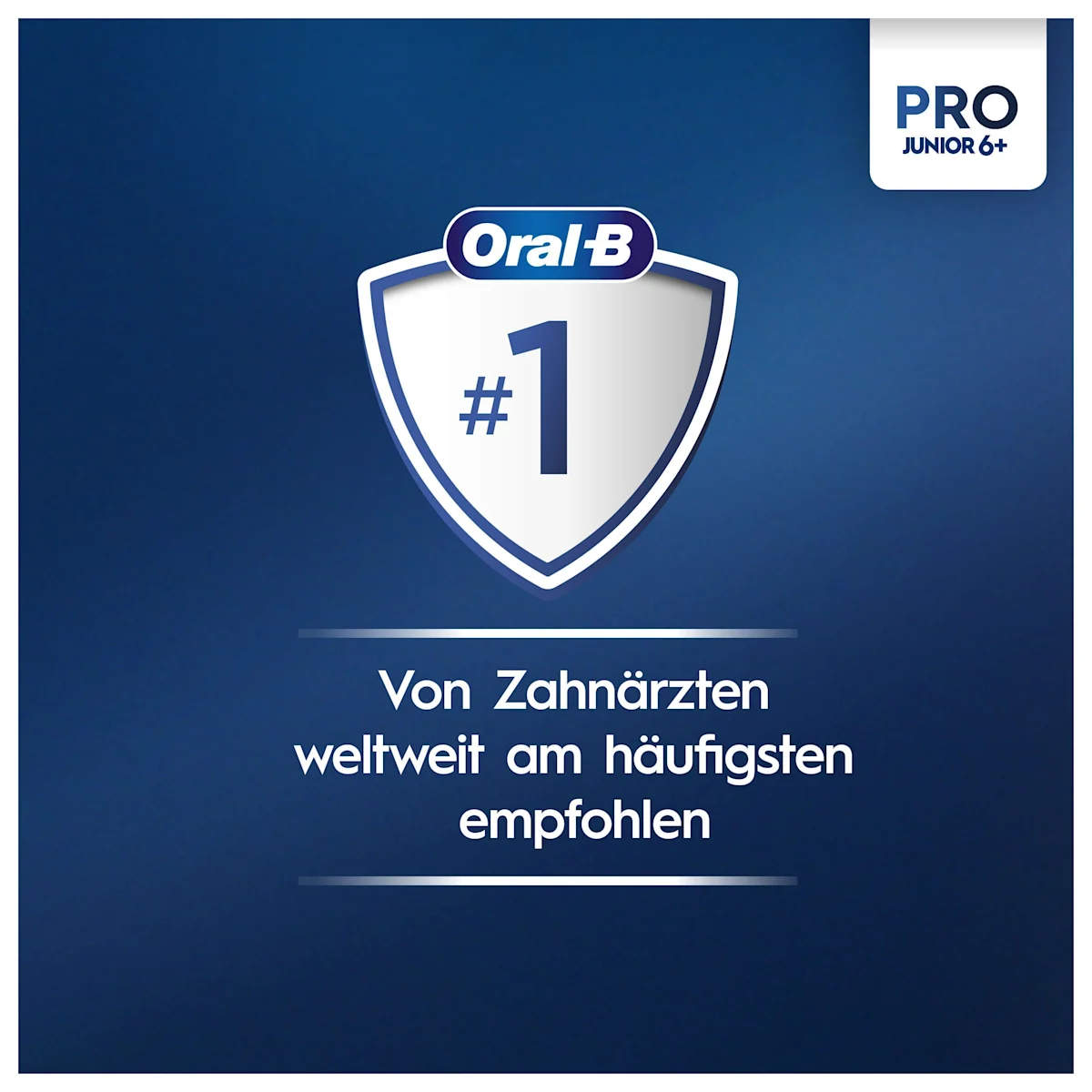 Oral-B Star Wars Mandalorian Pro Junior 6+ Zahnbürste, mit Verpackung und dem Hinweis "Von Zahnärzten weltweit am häufigsten verwendet".