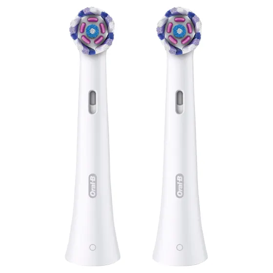 Oral-B iO Aufsteckbürsten, 2er-Packung, für strahlendes Weiss, wie auf der Verpackung abgebildet.