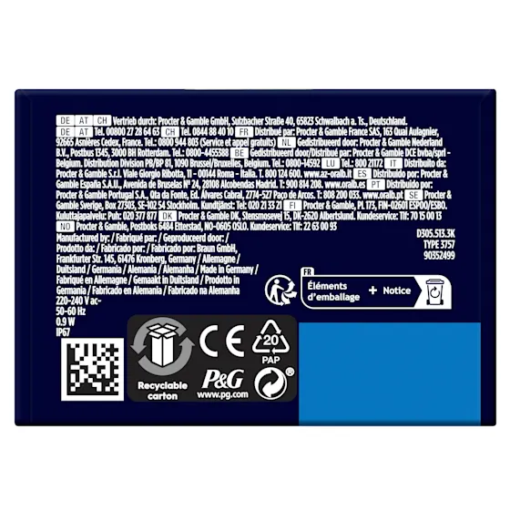 Oral-B PRO Junior 6+ elektrische ZahnbÃ¼rste mit Verpackung, die 3D Reinigung hervorhebt.