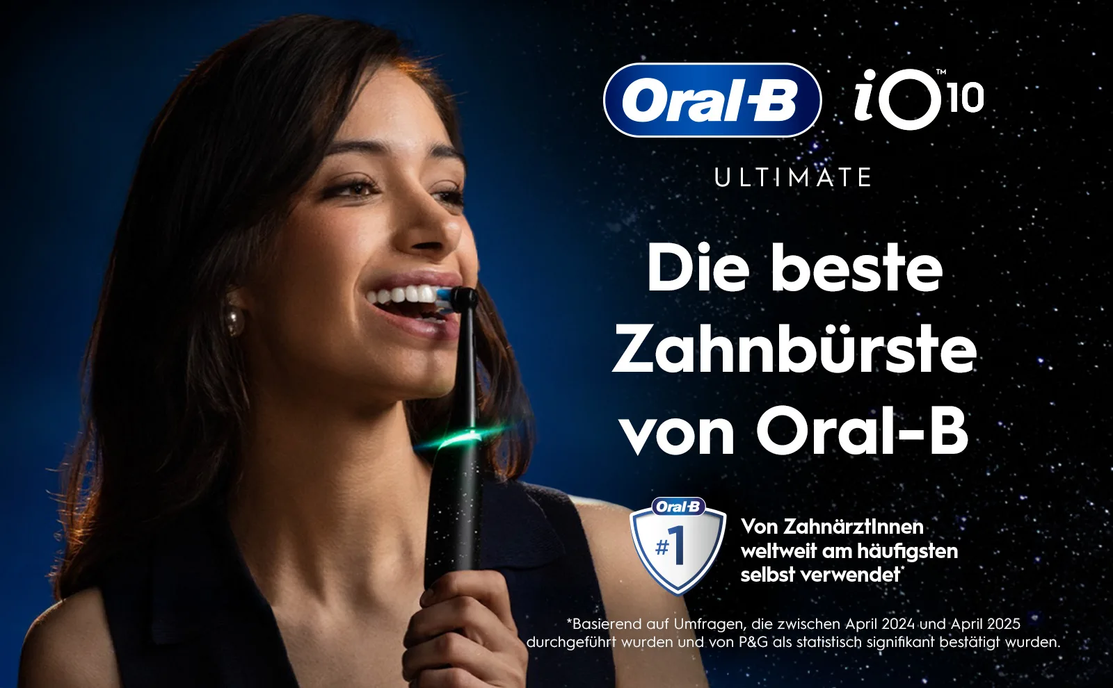 Oral-B iO10 Ultimate elektrische Zahnbürste mit Claim "Die beste Zahnbürste von Oral-B" 