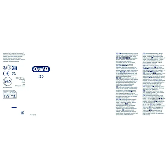 Oral-B iO Series 10 Plus Edition Elektrische Zahnbürste/Electric Toothbrush, inkl. 3 Aufsteckbürsten, 7 Putzmodi für Zahnpflege, Lade-Reise-Etui, Designed by Braun, Cosmic Black
