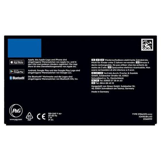 Oral-B iO 10 Ultimate Zahnbürste, mit Verpackung und Zubehör, hervorgehoben als Oral-B's beste Zahnbürste.