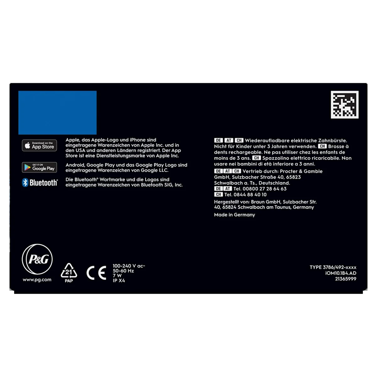 Oral-B iO 10 Ultimate Zahnbürste, mit Verpackung und Zubehör, hervorgehoben als Oral-B's beste Zahnbürste.
