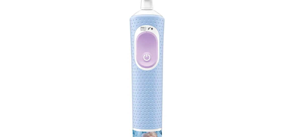 Oral-B Pro Kids Frozen Elektrische Zahnbürste inkl. 1 Aufsteckbürste, 4x Frozen Sticker, 2 Modi mit kinderfreundlichem Sensitiv Plus Modus, für Kinder ab 3 Jahren