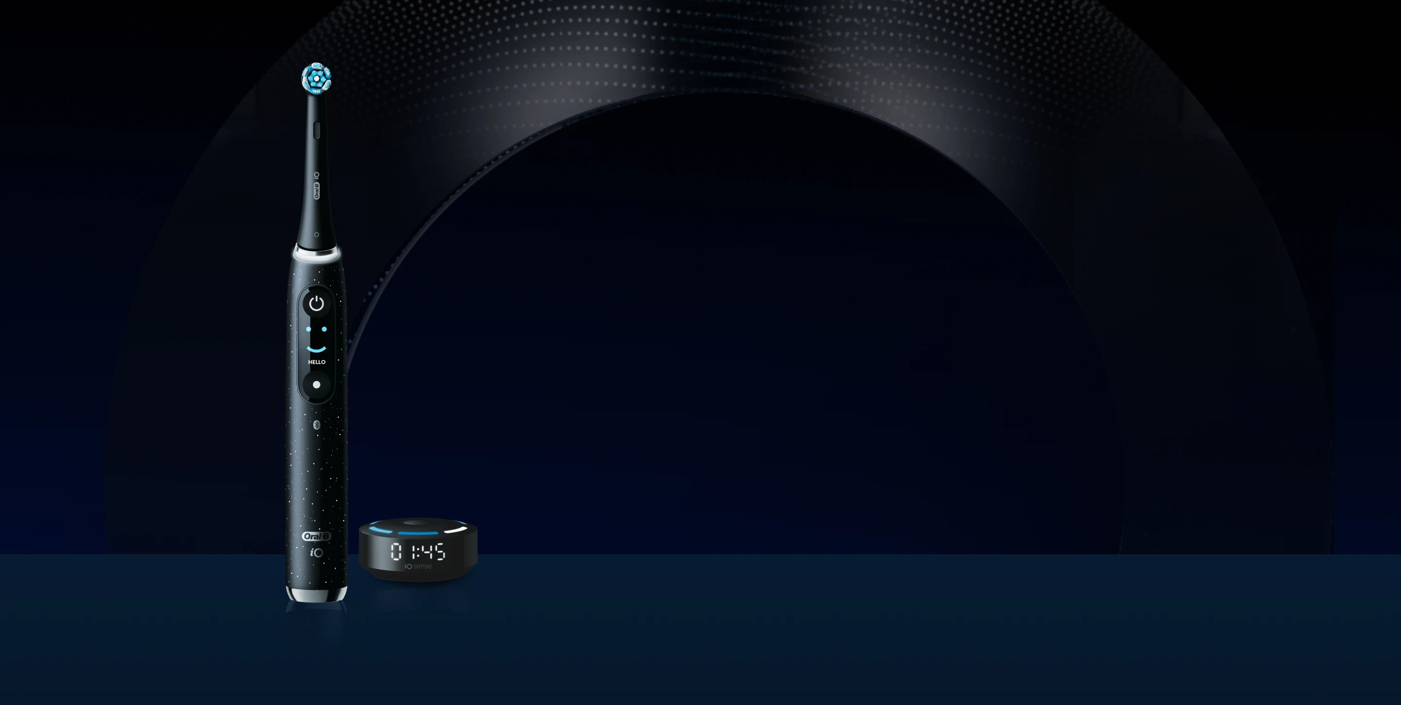 Willkommen bei der iO10-Reinigung – lade die Oral-B App herunter oder scrolle nach unten, um loszulegen.