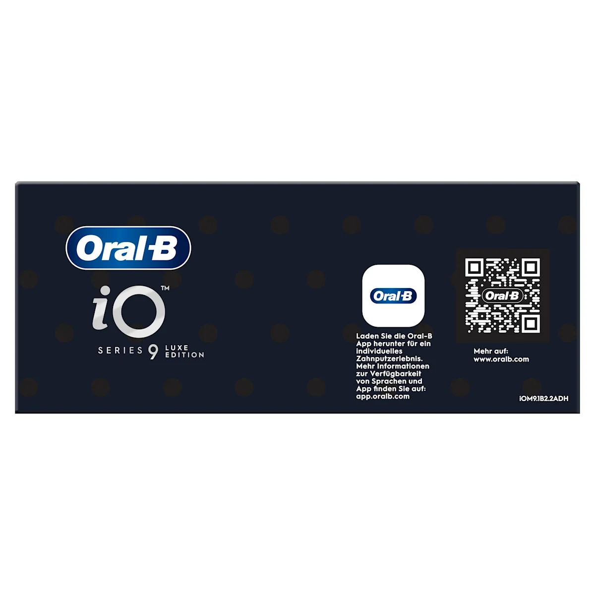 Oral-B iO Series 9 Duopack Elektrische Zahnbürste, Lade-Reiseetui, Black Onyx/Rose Quartz