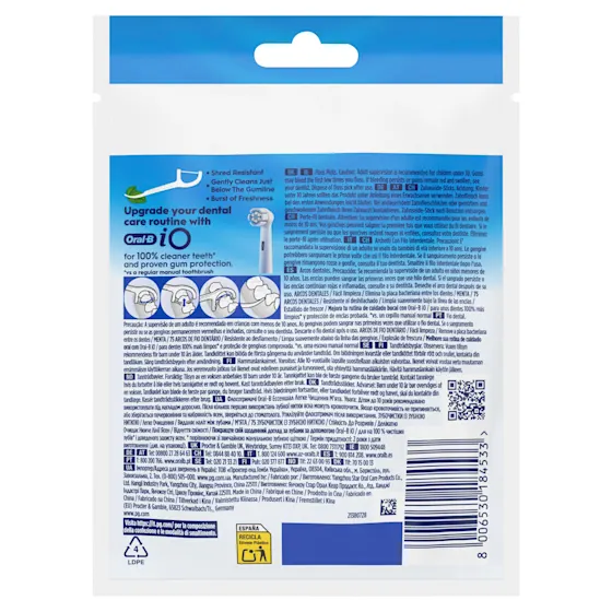 Oral-B iO Series 6 Black Lava mit Zahnseide Sticks