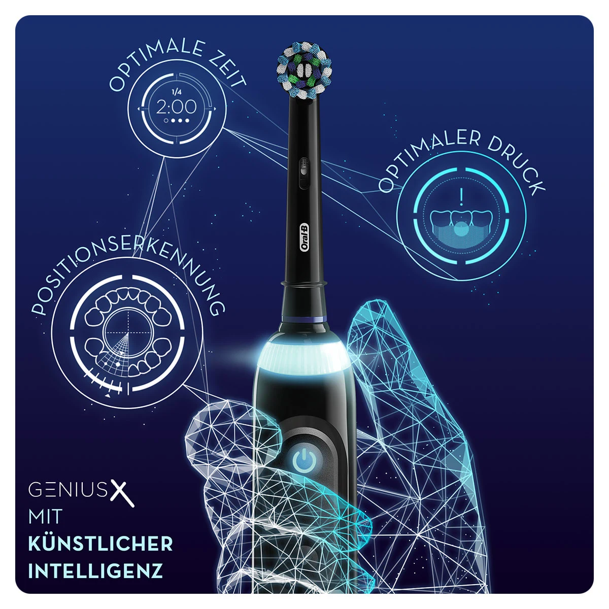 GENIUS X 20000N Elektrische Zahnbürste in schwarz | Oral-B