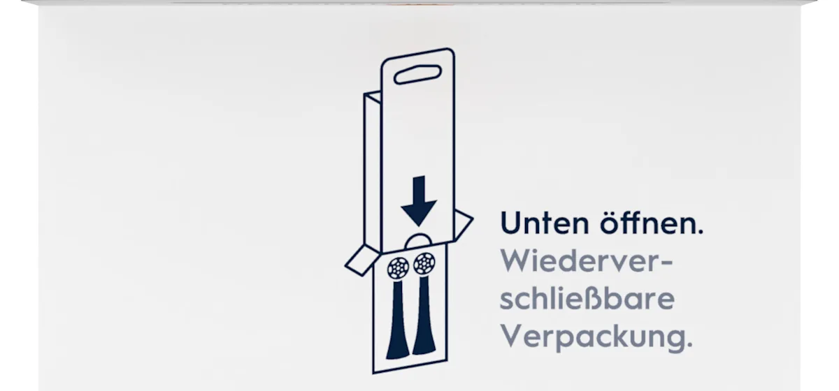 Oral-B iO Strahlendes Weiss, Original Aufsteckbürsten für elektrische Oral-B iO Zahnbürsten, Zahnaufhellung, Schwarz, 4 Stück