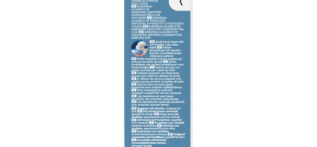 Oral-B Pro Kids Frozen Elektrische Zahnbürste inkl. 1 Aufsteckbürste, 4x Frozen Sticker, 2 Modi mit kinderfreundlichem Sensitiv Plus Modus, für Kinder ab 3 Jahren