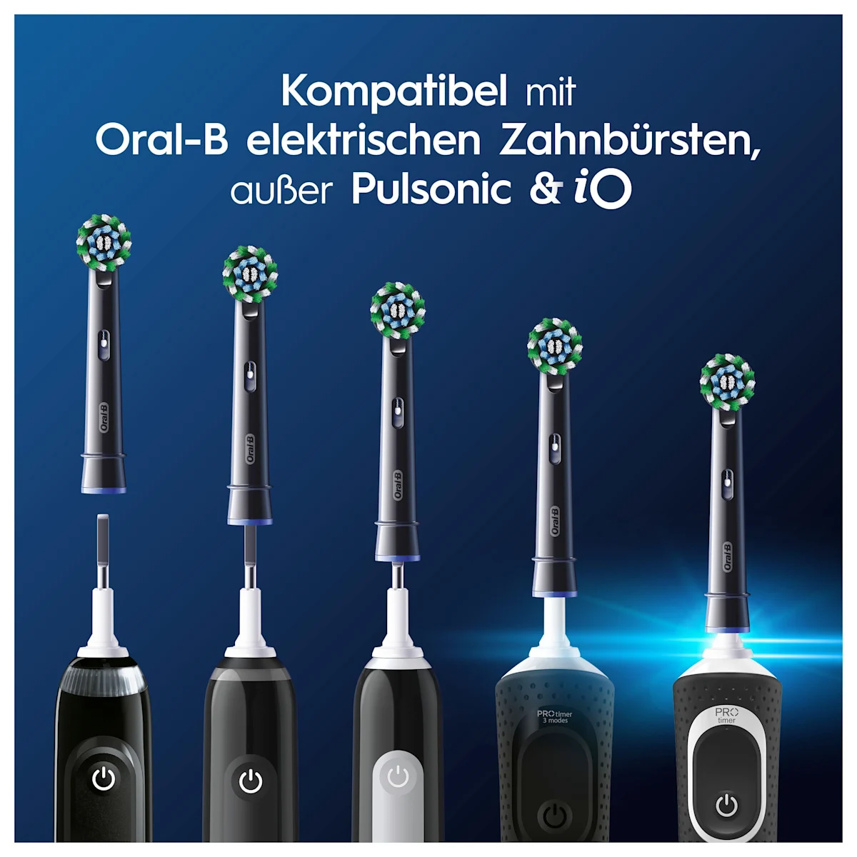 Oral-B PRO Cross Action Aufsteckbürsten, Vorteilspack mit 10 Bürstenköpfen.