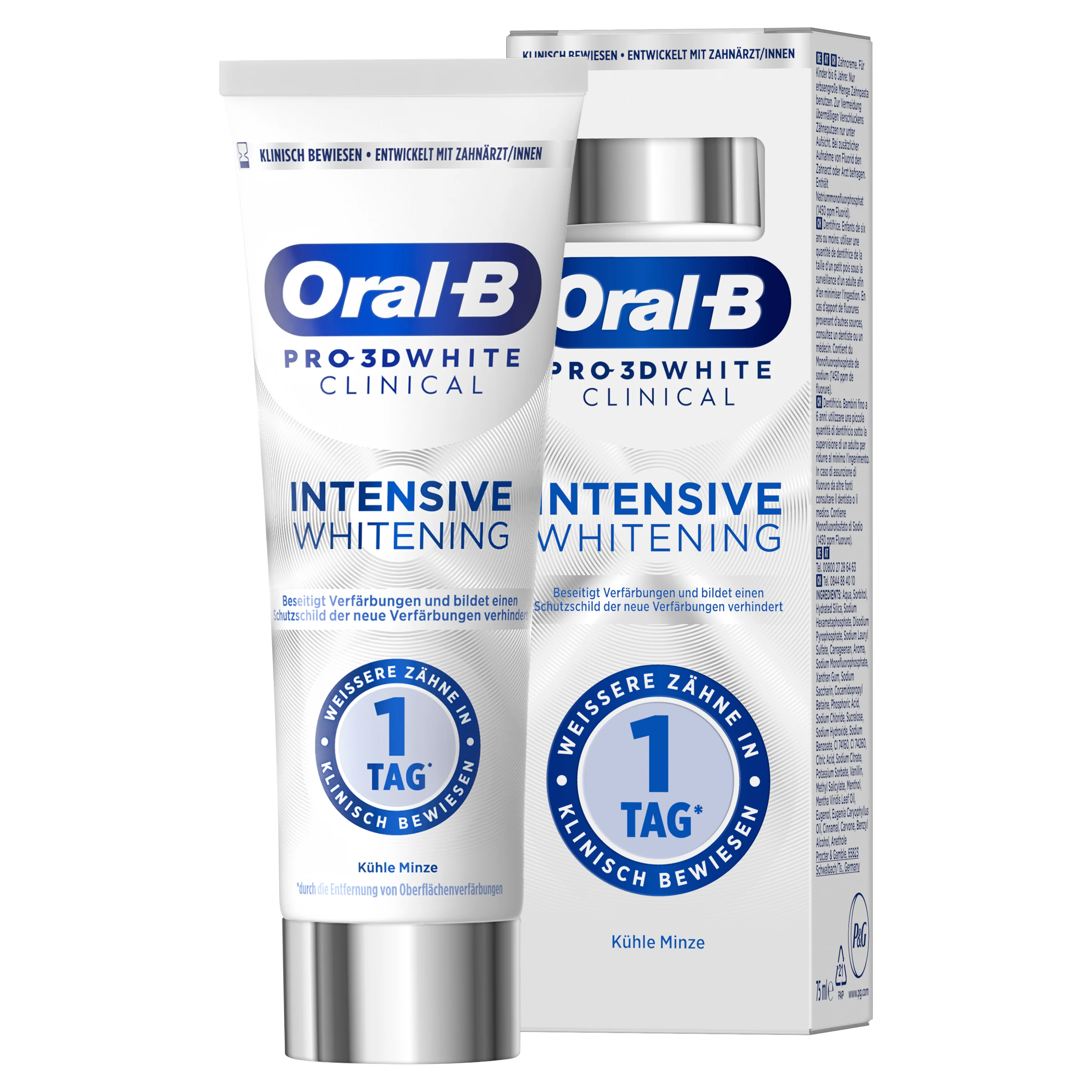 Oral-B 3D White Clinical Kühle Minze Vertikal