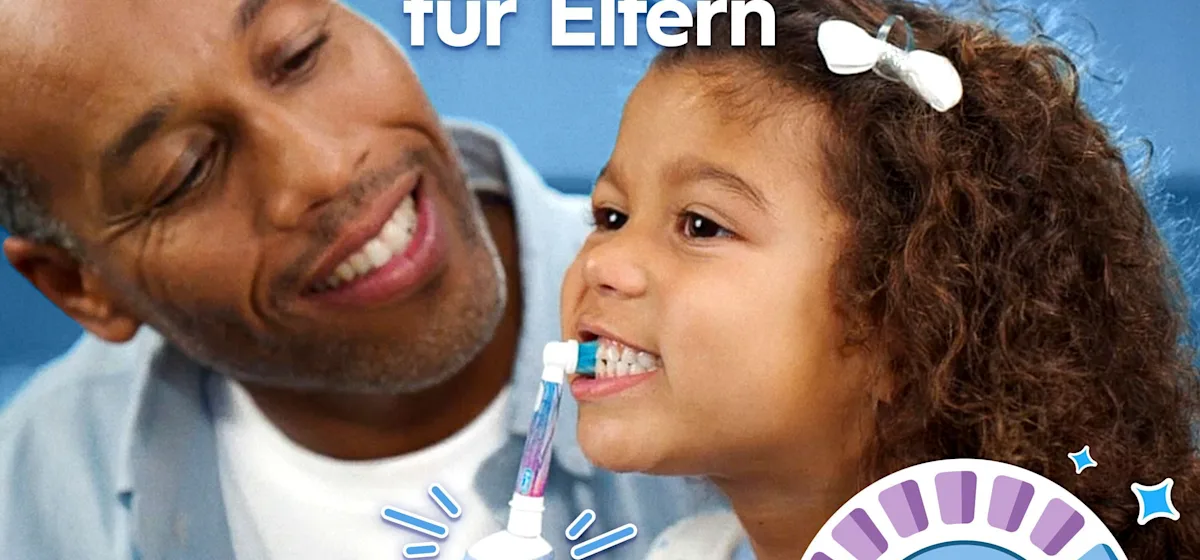 Oral-B Pro Kids Frozen Elektrische Zahnbürste inkl. 1 Aufsteckbürste, 4x Frozen Sticker, 2 Modi mit kinderfreundlichem Sensitiv Plus Modus, für Kinder ab 3 Jahren