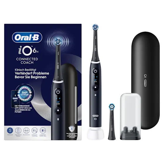 Oral-B iO Series 6 Black Lava mit Zahnseide Sticks