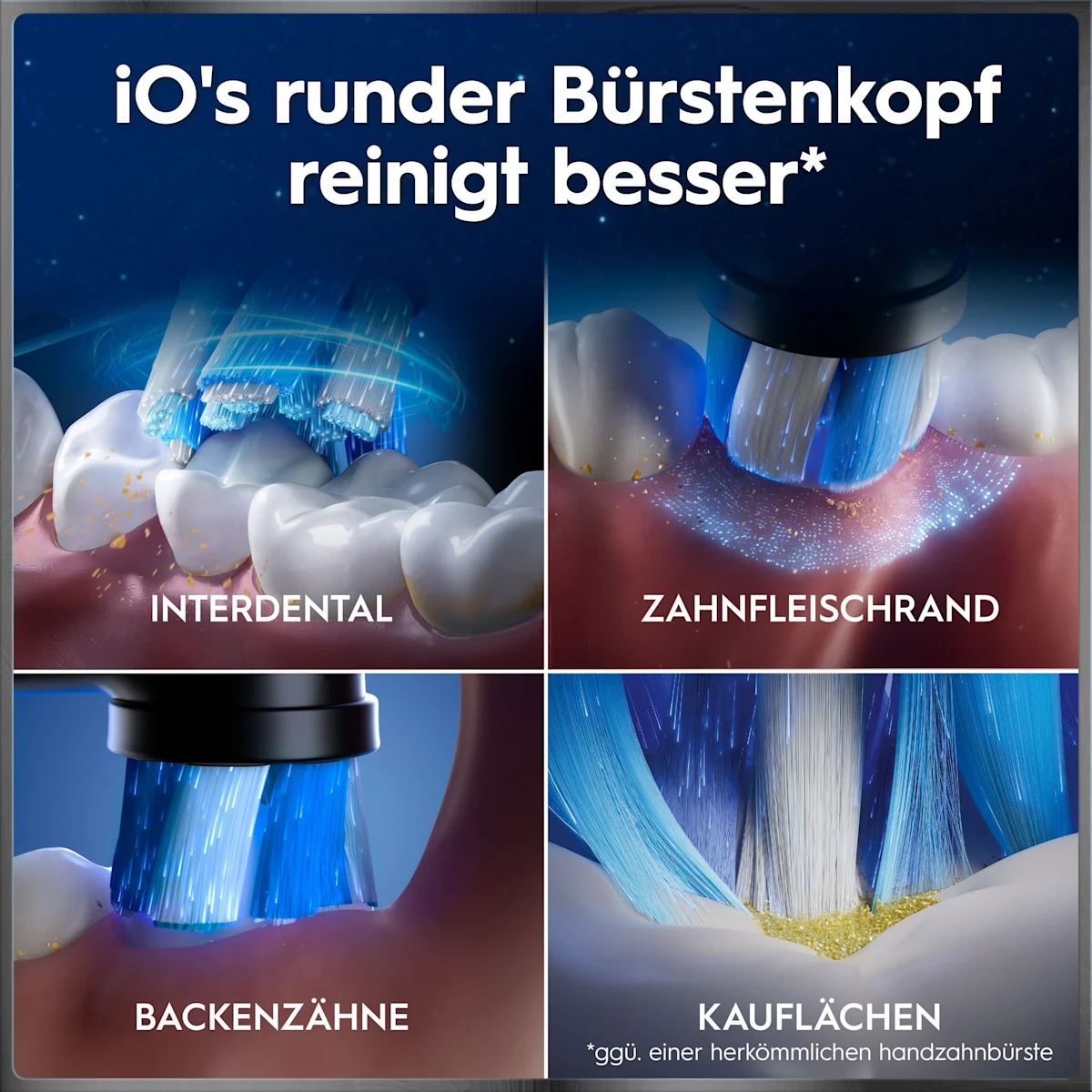 Oral-B iO 10 Ultimate Zahnbürste, mit Verpackung, Lade-Reise-Etui und dem Hinweis Oral-B's beste Zahnbürste.