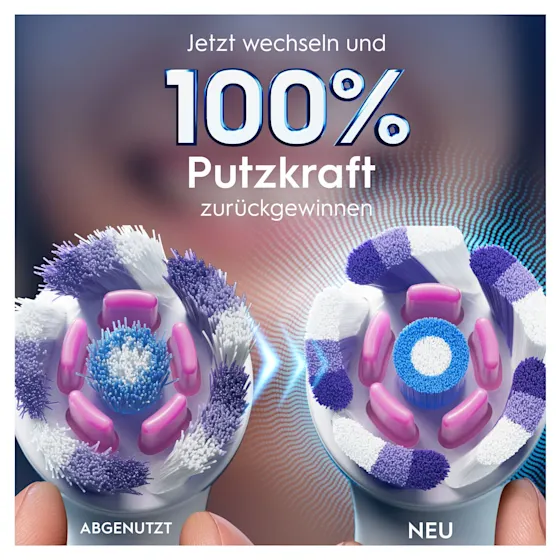 Oral-B iO Aufsteckbürsten, 2er-Packung, für strahlendes Weiss, wie auf der Verpackung abgebildet.