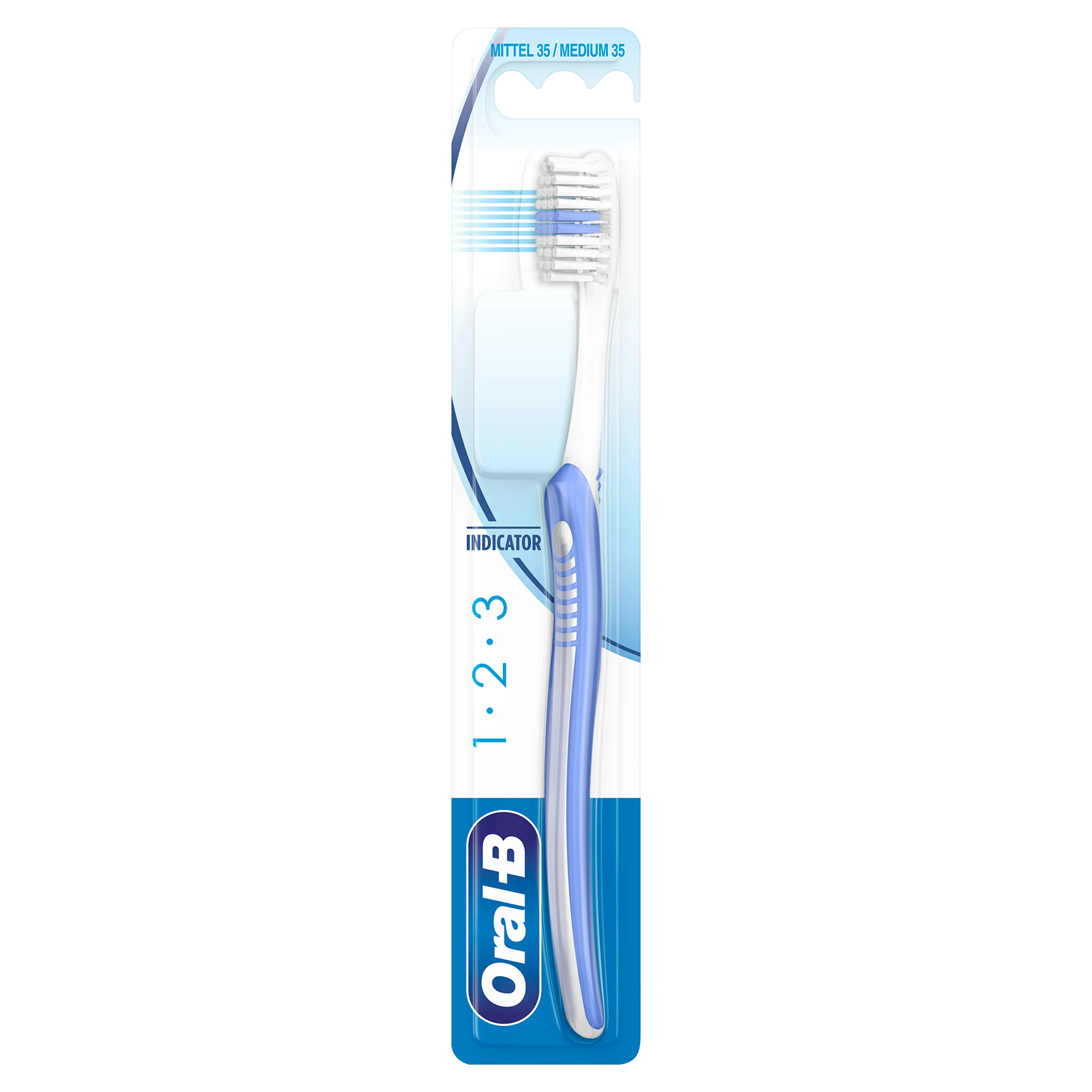 Oral-B 1-2-3 Indicator Handzahnbürste Mittel 